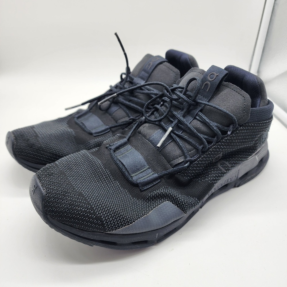 On Running Cloudnova Black Eclipse Men's Size 9.5 Sneakers Athletic Shoes.